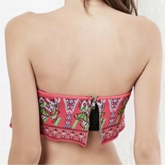 Beach Riot Size Small Pyramid Strapless Bikini Top In Arabian Nights - Picture 2 of 11